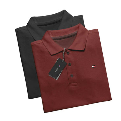 [KAUFEN SIE 1, ERHALTEN SIE 2] Set mit 2 Shirt Polo TH Essential