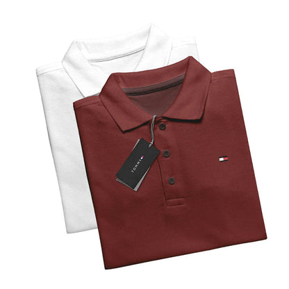 [KAUFEN SIE 1, ERHALTEN SIE 2] Set mit 2 Shirt Polo TH Essential